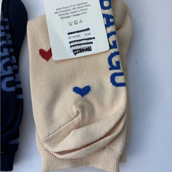 Set of 2 NWT BAGGU Socks - Picture 8 of 11